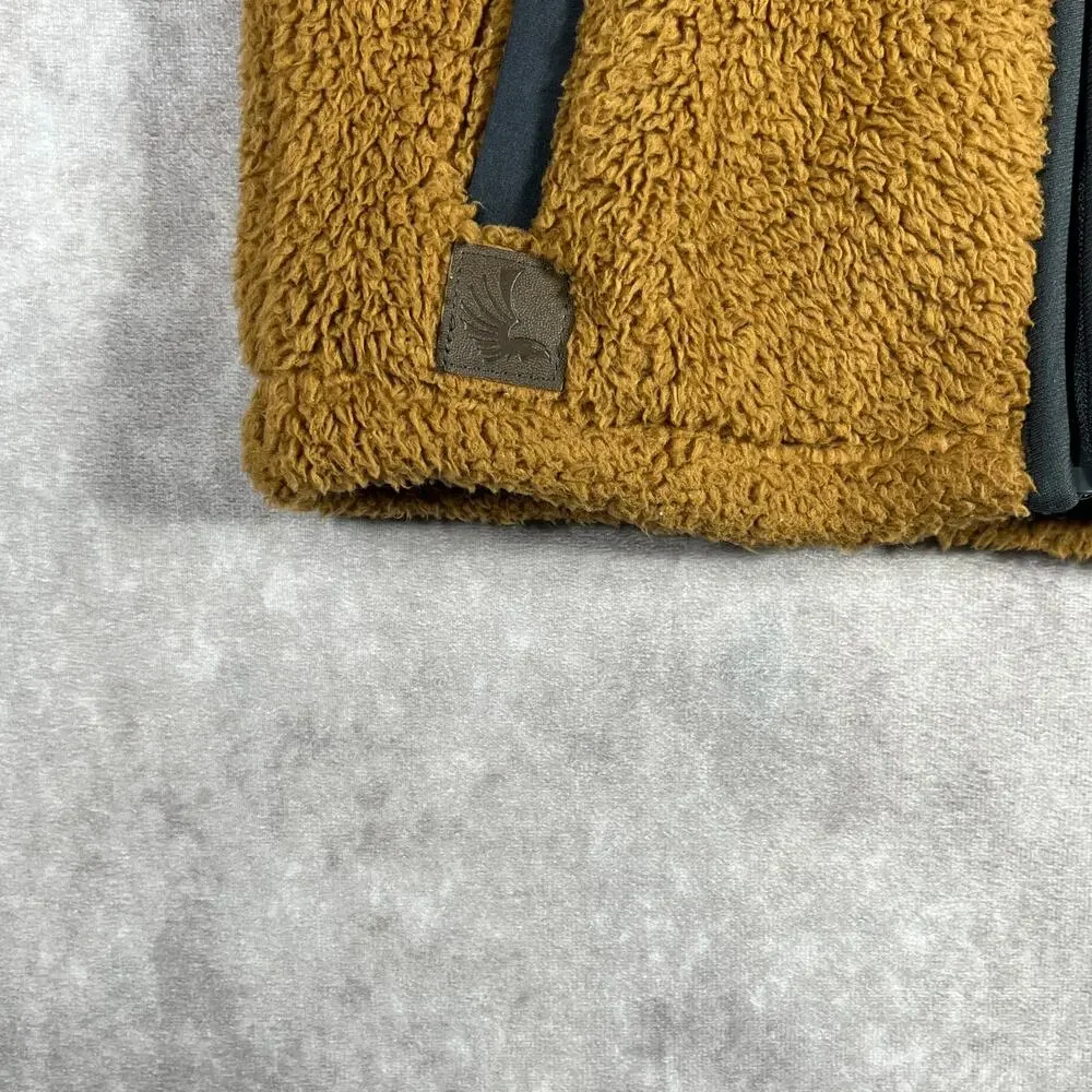 Cody James Vest‎ Boys Size 3T Brown Faux Sherpa Full Zip Mock Neck Sleeveless